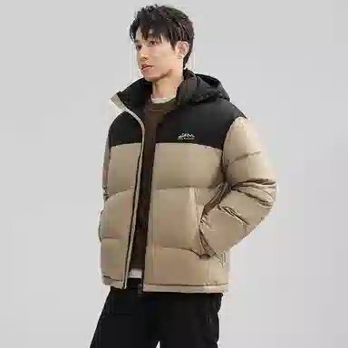 鸭鸭 户外极寒尚韩版休闲百搭拼色短款外套运动保暖可拆卸面包羽绒服 男女同款