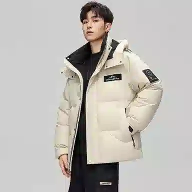 鸭鸭 极寒系列 时尚韩版潮流短款连帽山系户外运动加厚保暖面包羽绒服 男女同款