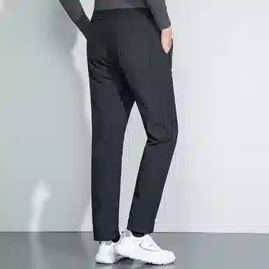 鸭鸭 舒适休闲系带户外加厚保暖防寒羽绒裤 男款 黑色