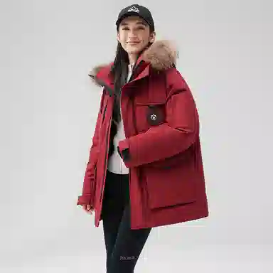 鸭鸭 蓝钻系列 中青年时尚韩版休闲百搭连帽宽松户外运动防寒保暖中长款羽绒服 男女同款