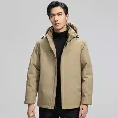 鸭鸭 可拆卸内胆石墨烯蓄热加厚羽绒服 男款