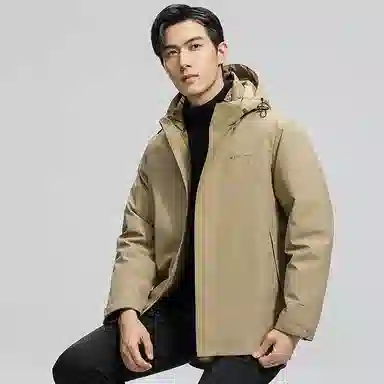 鸭鸭 可拆卸内胆石墨烯蓄热加厚羽绒服 男款