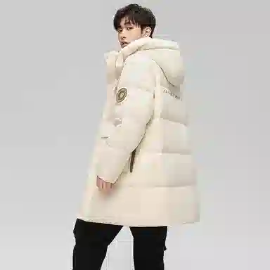 鸭鸭 极寒系列 时尚韩版休闲百搭拆卸连帽冬装外套户外 加厚防寒保暖中长款羽绒服 男女同款