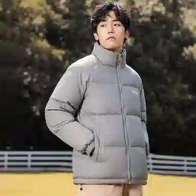 鸭鸭 暖绒系列 青少年基础百搭短款立领户外加厚保暖羽绒服 男款