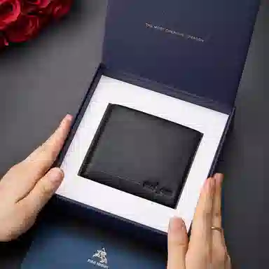 POLOMEISDO Classic Short Wallet Black