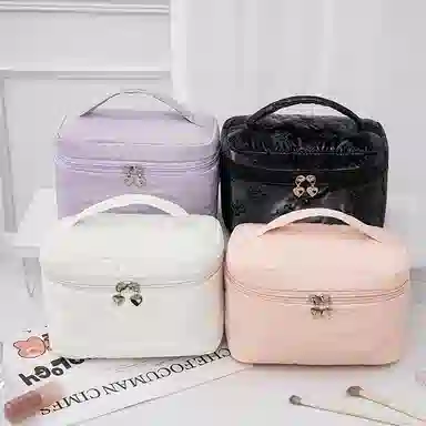 馨枕居 蝶舞天地盖化妆包化妆品收纳包旅行手提防水化妆包大容量