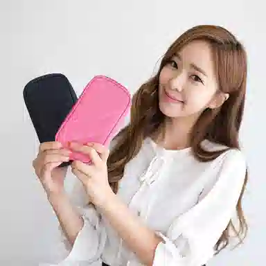 馨枕居 尼龙防水几何菱格化妆包