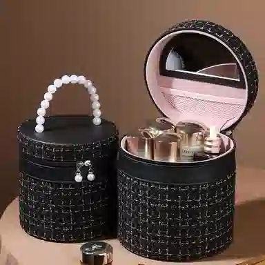 馨枕居 化妆箱大容量化妆品收纳盒手提便携家用化妆包