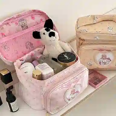 馨枕居 可爱公主大容量外出旅行方形手提化妆包