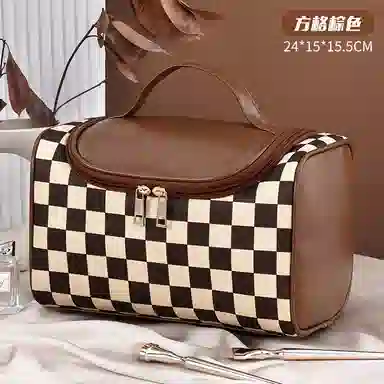 馨枕居化妆包大容量高级感防水大容量收纳包小众化妆袋化妆包 便携多层收纳防尘防泼水