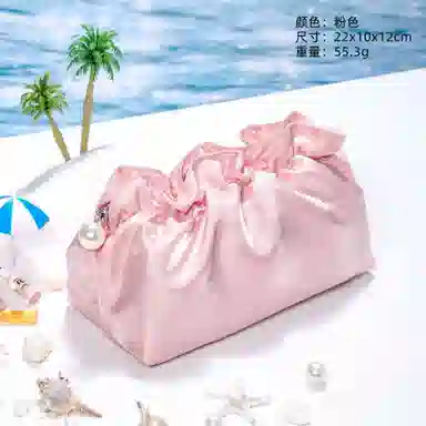 馨枕居 小众质感化妆包高级感褶皱云朵包旅行便携包包化妆品洗漱收纳包