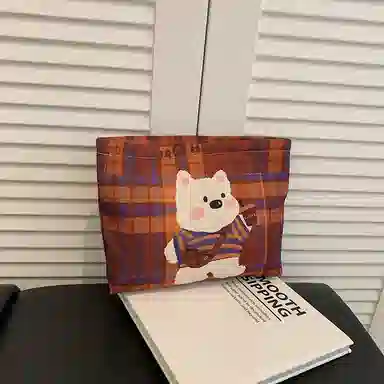 馨枕居卡通印花单层化妆包大容量耐磨美妆包轻便便捷收纳包化妆包 便携收纳防尘