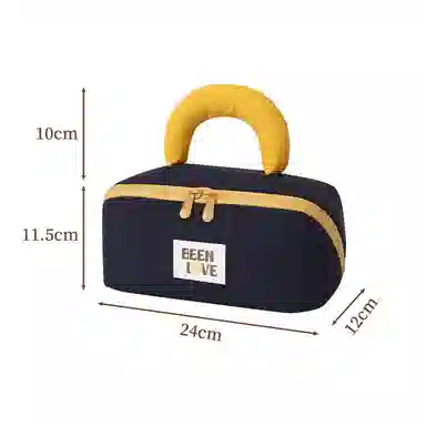 馨枕居手提化妆包尼龙时尚化妆品收纳包旅行出行大容量洗漱包化妆包 便携收纳防尘