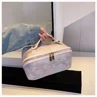 馨枕居国风刺绣化妆包大容量高级感化妆品收纳包便携旅行洗漱包化妆包 便携收纳防尘