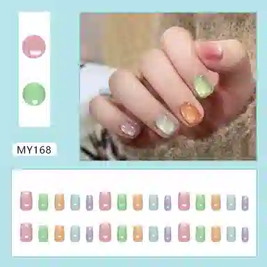 馨枕居 多巴胺元气  穿戴甲 短方圆糖果色纯色