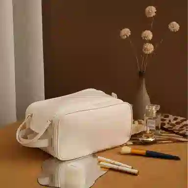馨枕居 手提双层收纳便携化妆包