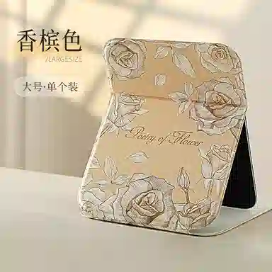 馨枕居 化妆镜子宿舍办公室家用台式折叠梳妆镜便携桌面女随身迷你小镜子