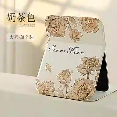 馨枕居 化妆镜子宿舍办公室家用台式折叠梳妆镜便携桌面女随身迷你小镜子