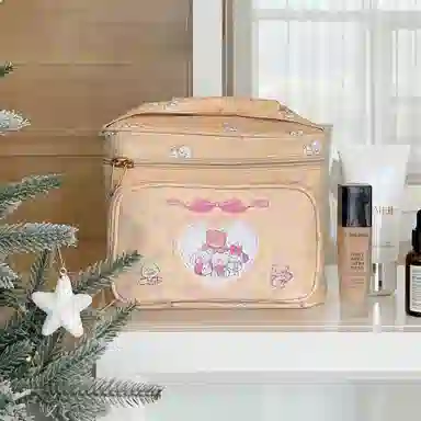 馨枕居 可爱公主大容量外出旅行方形手提化妆包