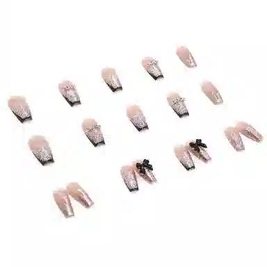 馨枕居 成熟大气芭蕾  穿戴甲 中长款黑色跳色 纯色