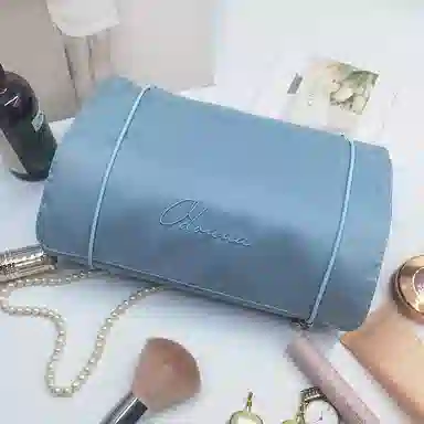 馨枕居 美拉德挂袋大容量网纱化妆包洗漱包 可拆分折叠