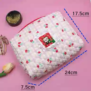 馨枕居 可爱大容量猫咪便携少女心护肤品收纳化妆包