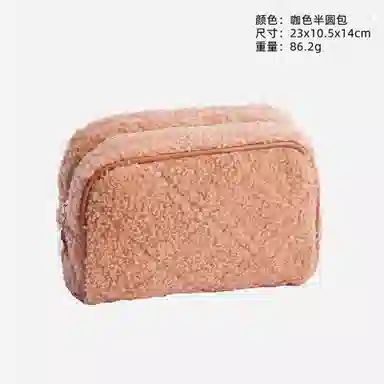 馨枕居 毛绒化妆包高级感枕头包女小巧便携放包里小包包化妆品收纳包