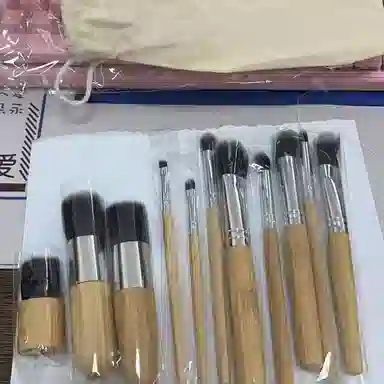 馨枕居  麻布袋原木色化妆刷 修容