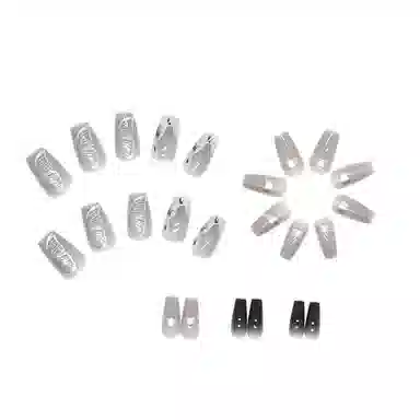 馨枕居 蝴蝶气质  穿戴甲 中梯灰色渐变 可爱