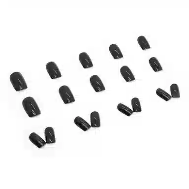 馨枕居 甜酷显白  穿戴甲 中梯黑色纯色