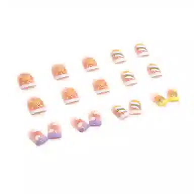 馨枕居 童趣  穿戴甲 方圆糖果色跳色 可爱