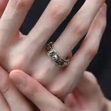 Ruibeila 925 Silver Skull Ring