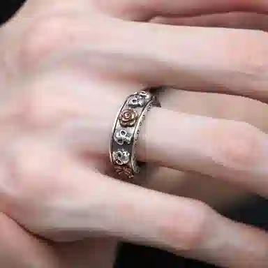 Ruibeila 925 Silver Skull Ring