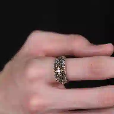 Ruibeila 925 Silver Cross Ring