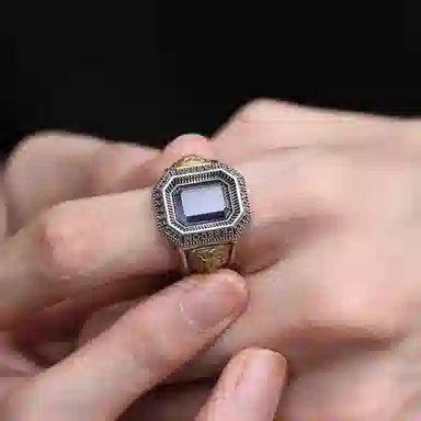 Ruibeila Lion Head 925 Silver Ring