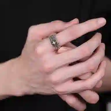 Ruibeila 925 Silver Cross Ring