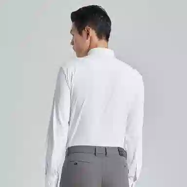 利郎 商务休闲翻领修身长袖衬衫 男款