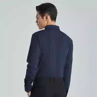 利郎 商务休闲翻领修身长袖衬衫 男款