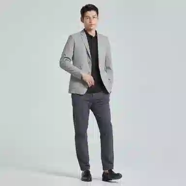 利郎 空调单西/防水轻薄 皮肤衣修身西服外套单排扣西装 男款