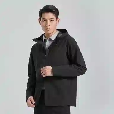 利郎 三防 休闲连帽印花夹克 男款