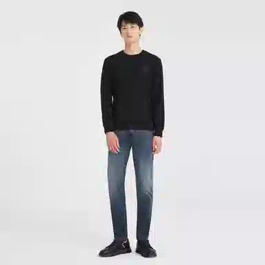 利郎 圆领百搭修身卫衣 男款