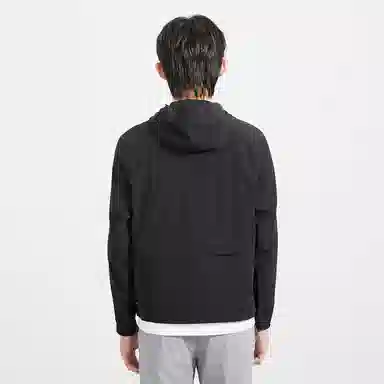 利郎 薄款连帽印花纯色夹克外套 男款