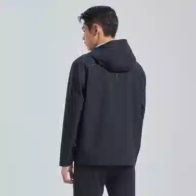 利郎 三防 休闲连帽印花夹克 男款