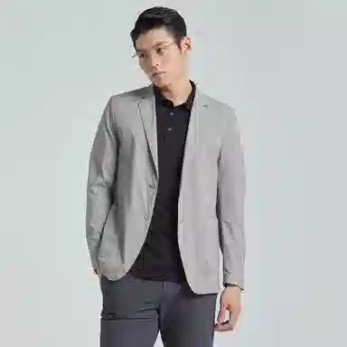 利郎 空调单西/防水轻薄 皮肤衣修身西服外套单排扣西装 男款