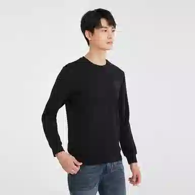 利郎 圆领百搭修身卫衣 男款