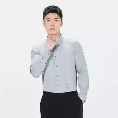 利郎 纯色百搭时尚舒适长袖衬衫 男款