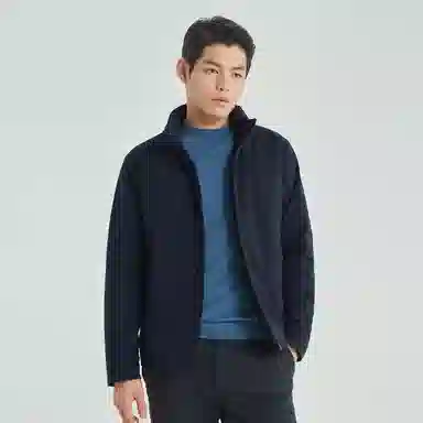 利郎 防水立领纯色轻薄长袖羽绒服 男款