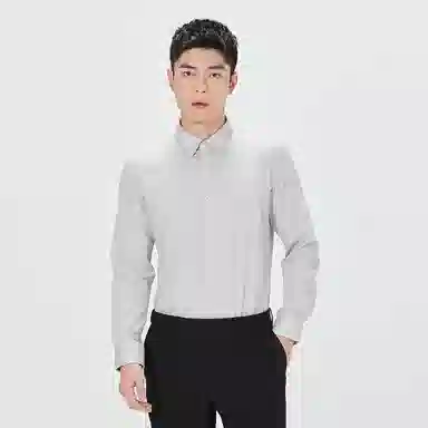 利郎 纯色百搭时尚舒适长袖衬衫 男款