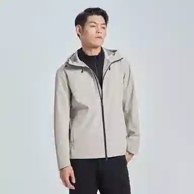 利郎 三防 休闲连帽印花夹克 男款