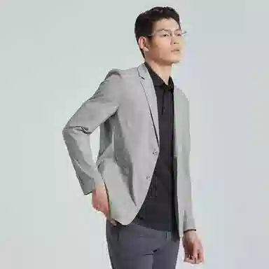 利郎 空调单西/防水轻薄 皮肤衣修身西服外套单排扣西装 男款